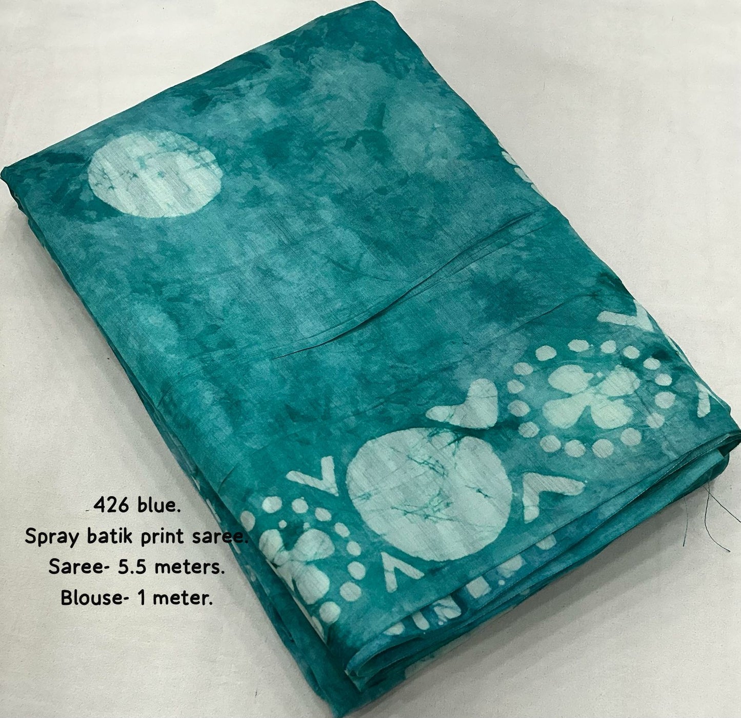 vaidehi hand batik chanderi cotton saree