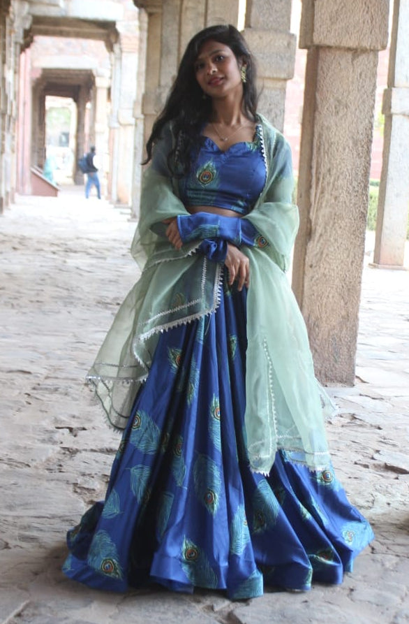 mayuri royale satin lehenga set