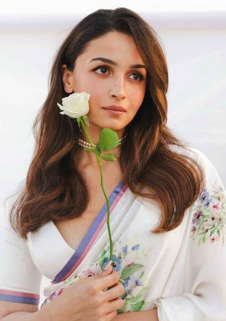 ivory whisper japan satin saree - yooneck