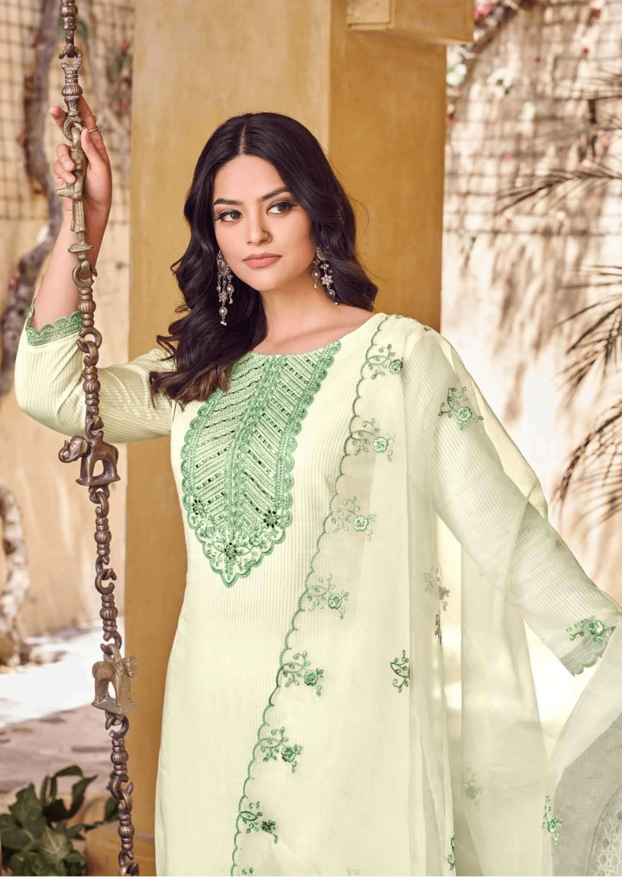 mint to be serenity kurti set - yooneck