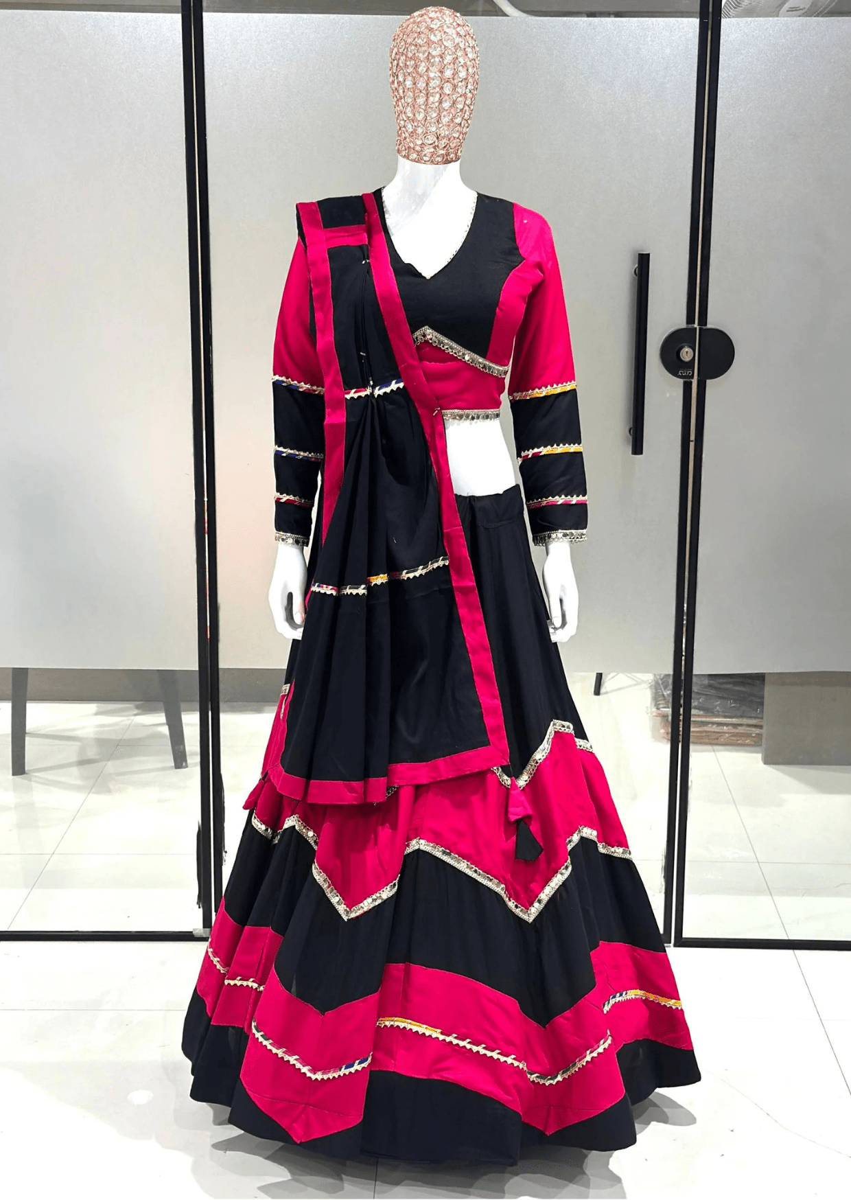 rangrez rayon cotton lehenga set - yooneck