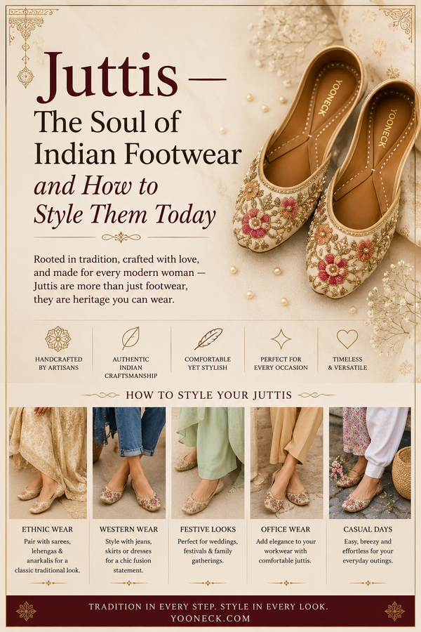 Juttis The Soul of Indian Footwear and How to Style Them Today - Yooneck
