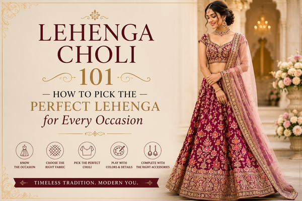Lehenga Choli 101, How to Pick the Perfect Lehenga for Every Occasion - Yooneck