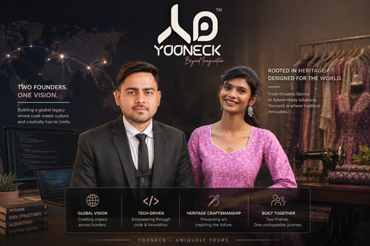 हमारी कहानी: कंप्यूटर कोडिंग, फैब्रिक की विरासत और दो दोस्तों के 'Yooneck' (यूनिक) बनने का सफर