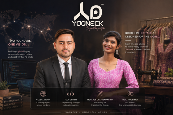 हमारी कहानी: कंप्यूटर कोडिंग, फैब्रिक की विरासत और दो दोस्तों के 'Yooneck' (यूनिक) बनने का सफर