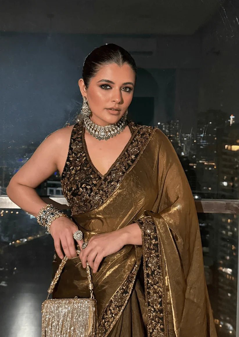 Cocktail Saree - Yooneck