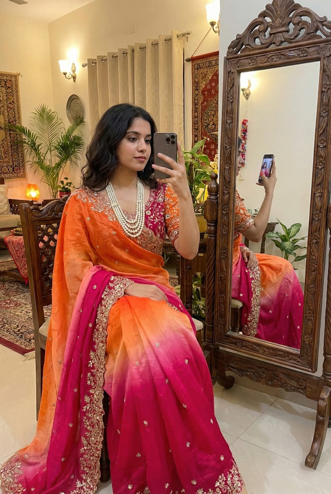 Designer Saree - Yooneck