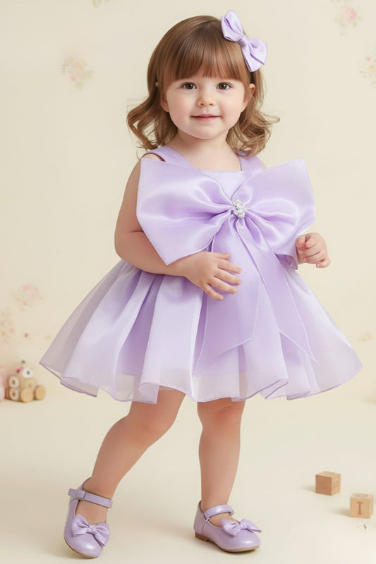 Nanha Swag Bow Designer Baby Dress