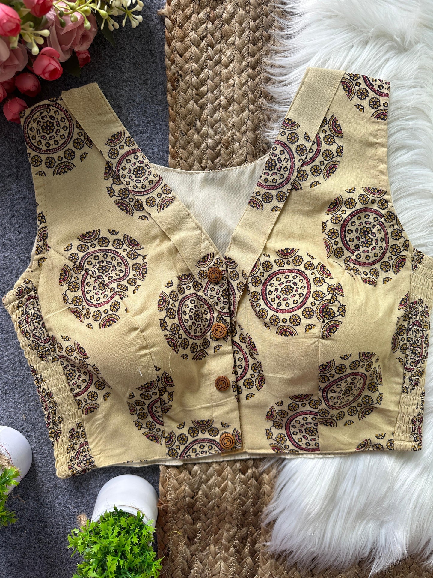 mandala muse ajrakh blouse