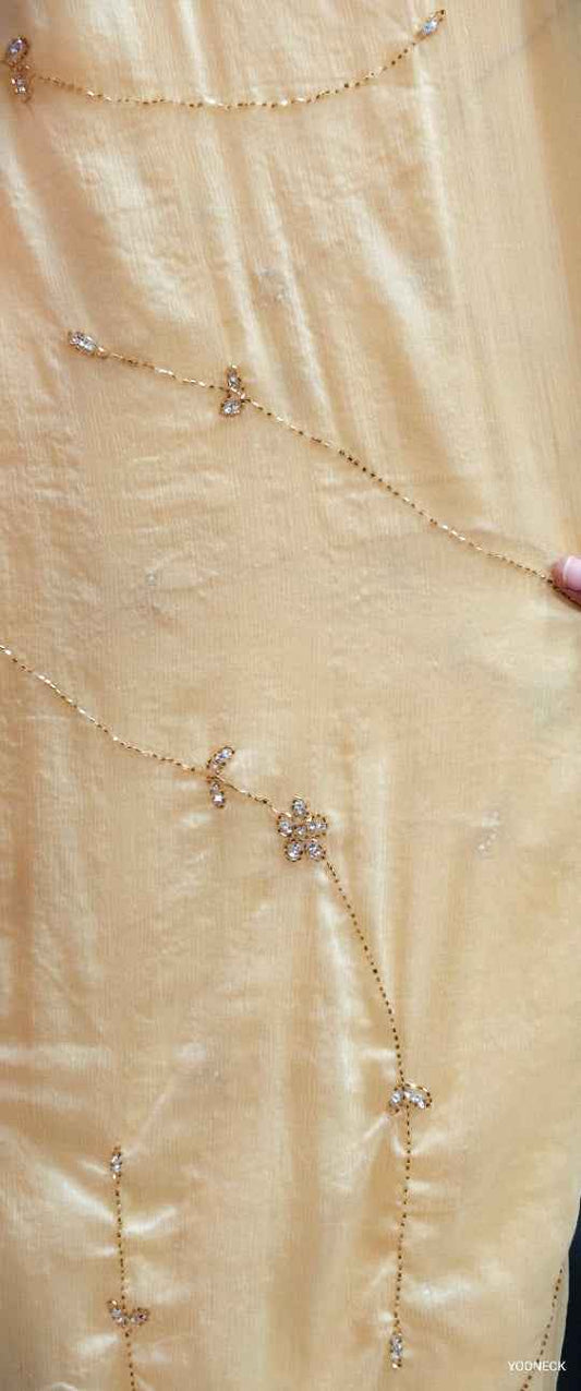 Lemon Glimmer Chiffon Charm Sraee