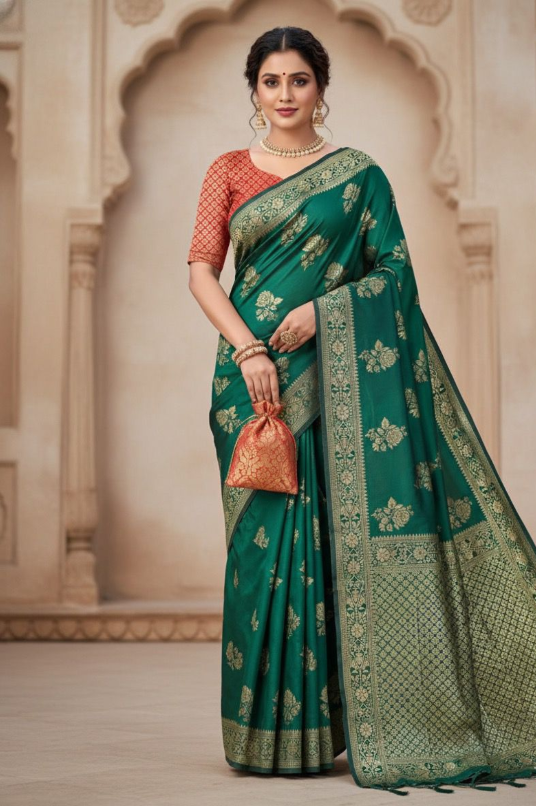 rajrani soft silk jacquard saree