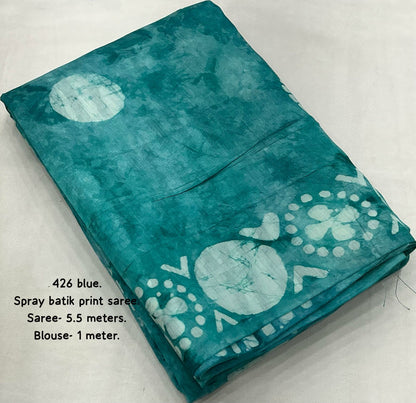 Vaidehi Hand Batik Chanderi Cotton Saree