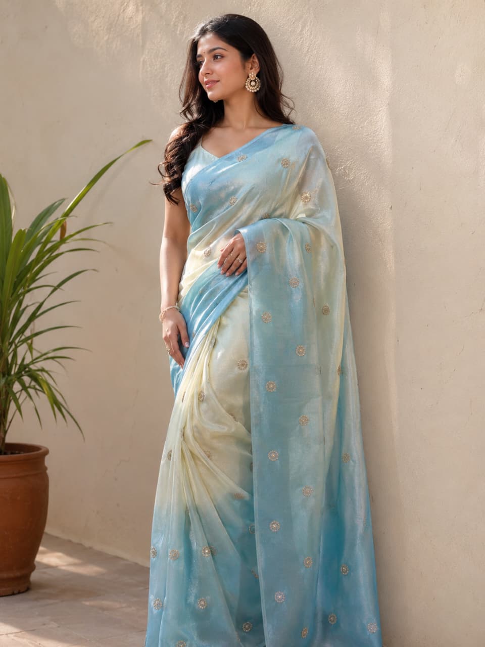 neelegulab fandy silk saree