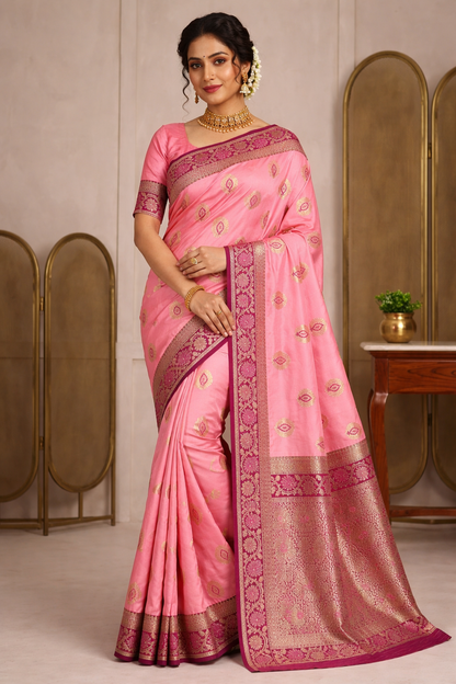 Rajeshwari Gulnaar Banarasi Silk Saree