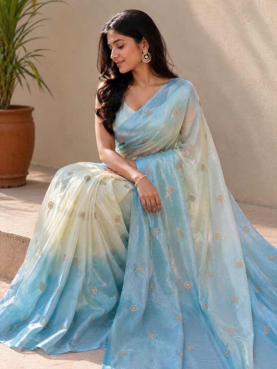 neelegulab fandy silk saree