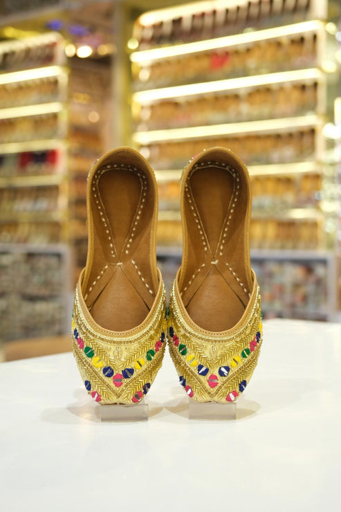 rangtara gold festive jutti