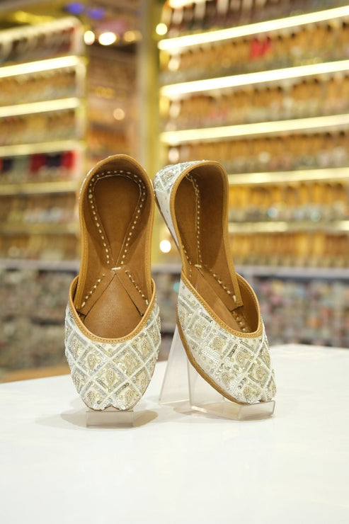 noorza ivory pearl grid jutti