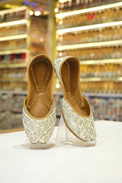 Noorza Ivory Pearl Grid Jutti