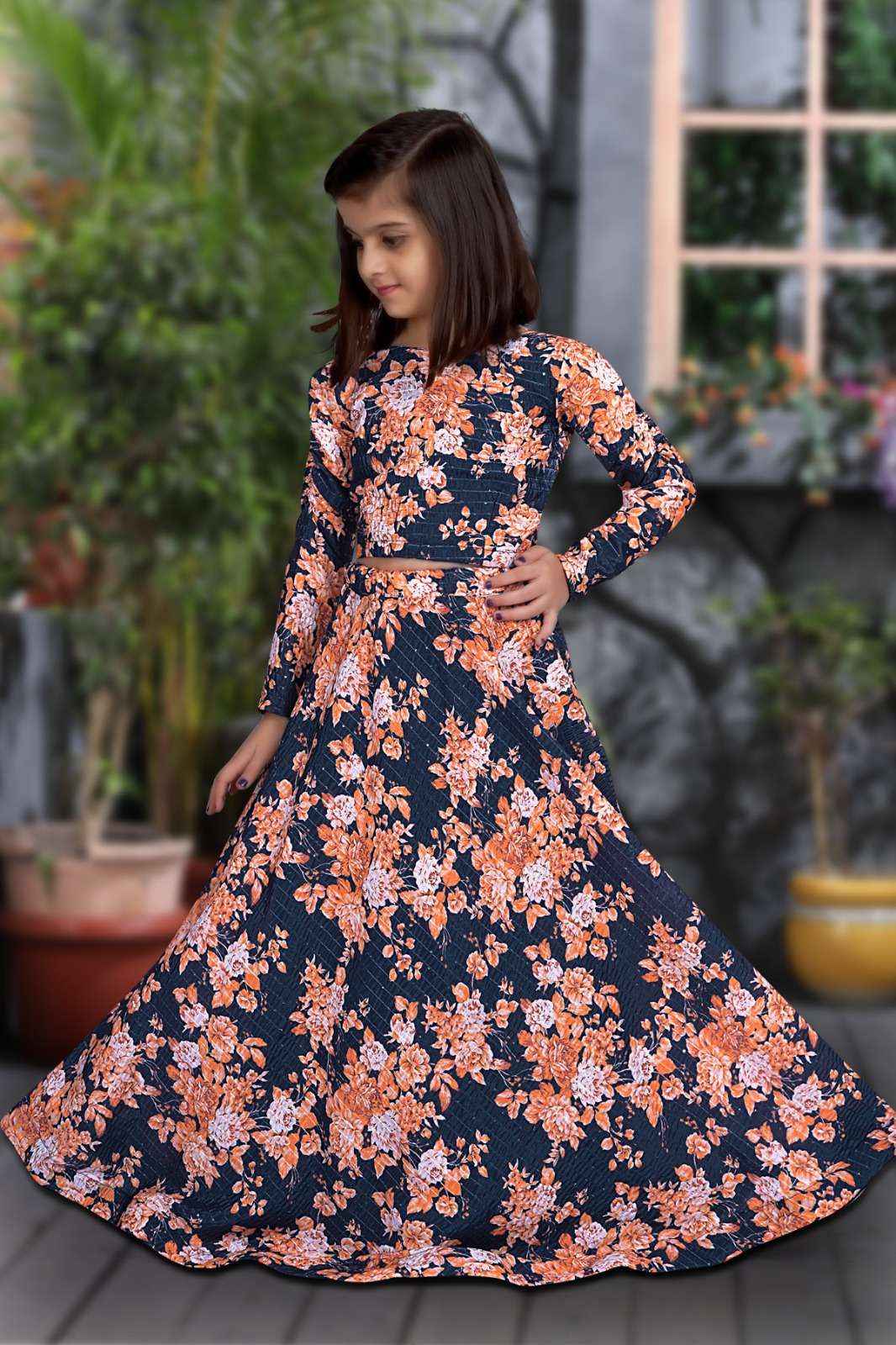 Blossom Babe Vibe Floral Festive Spin Lehenga Set - Yooneck