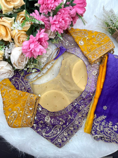 SuryaJamuni RangLeher Designer Saree