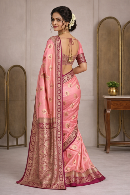 Rajeshwari Gulnaar Banarasi Silk Saree