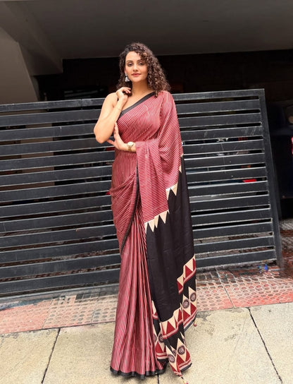 Raktima Rekha Modal Silk Saree