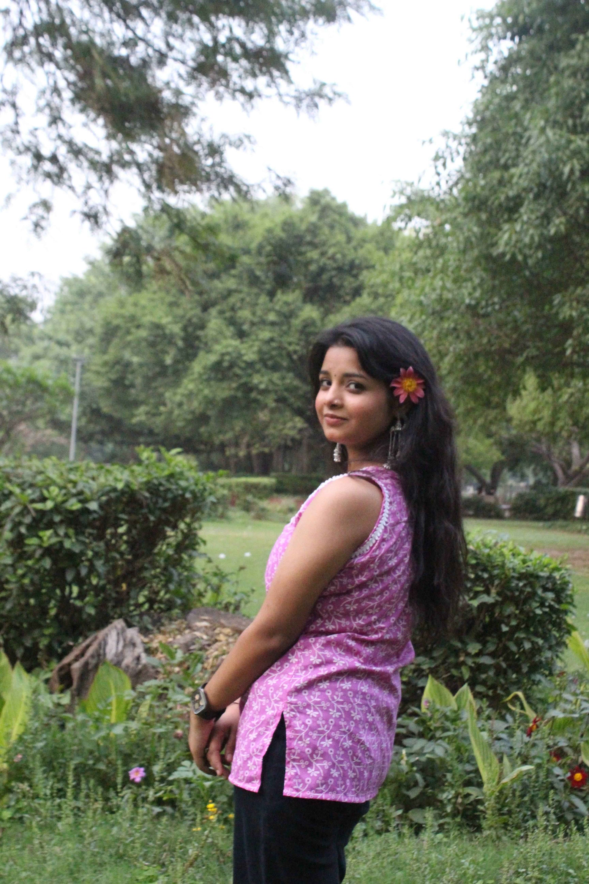 Lavender Blossom Sleeveless Kurti - Yooneck