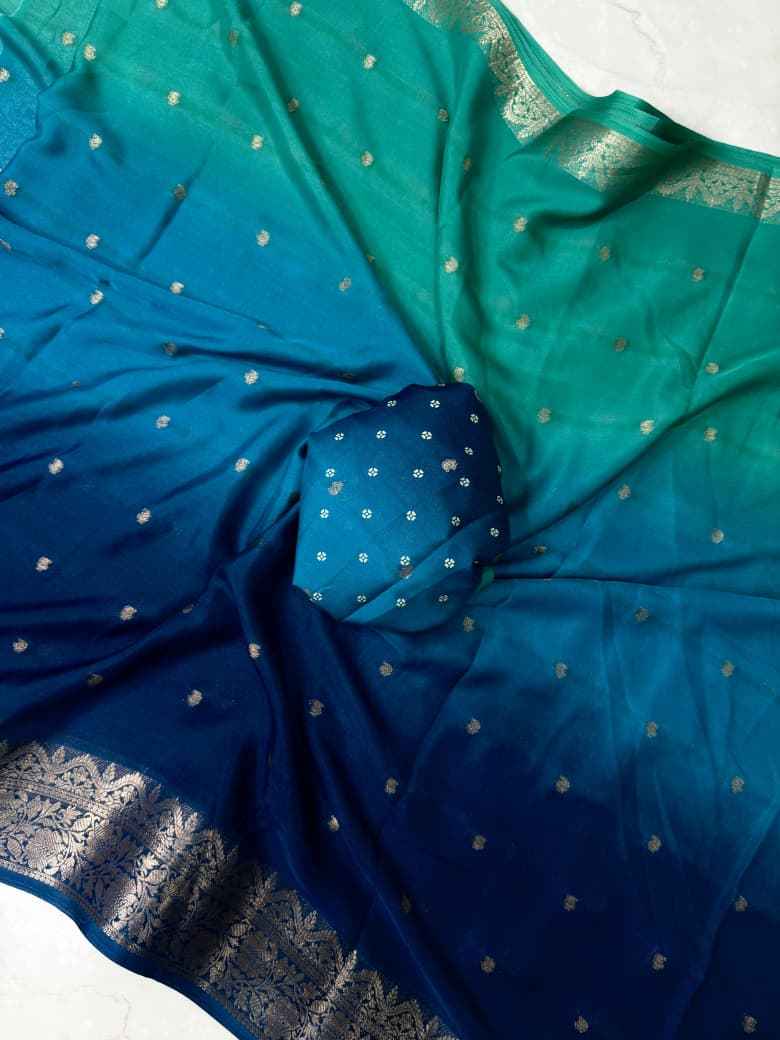 neelmayuri rajsi crepe silk saree - yooneck