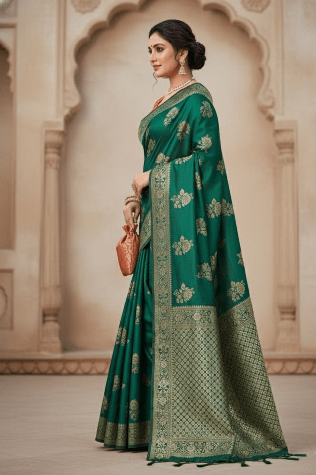 RajRani Soft Silk Jacquard Saree - Yooneck