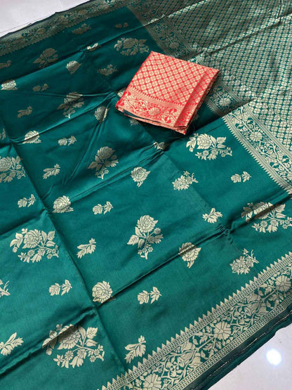 RajRani Soft Silk Jacquard Saree - Yooneck