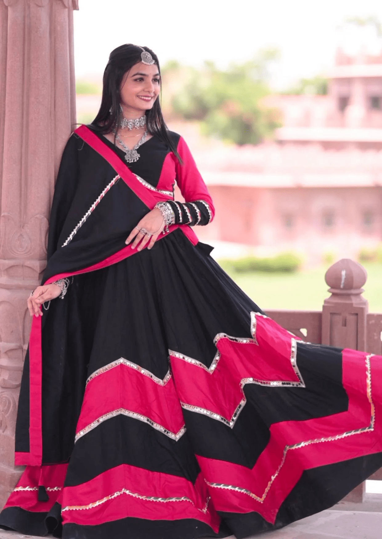 Rangrez Rayon Cotton Lehenga Set - Yooneck