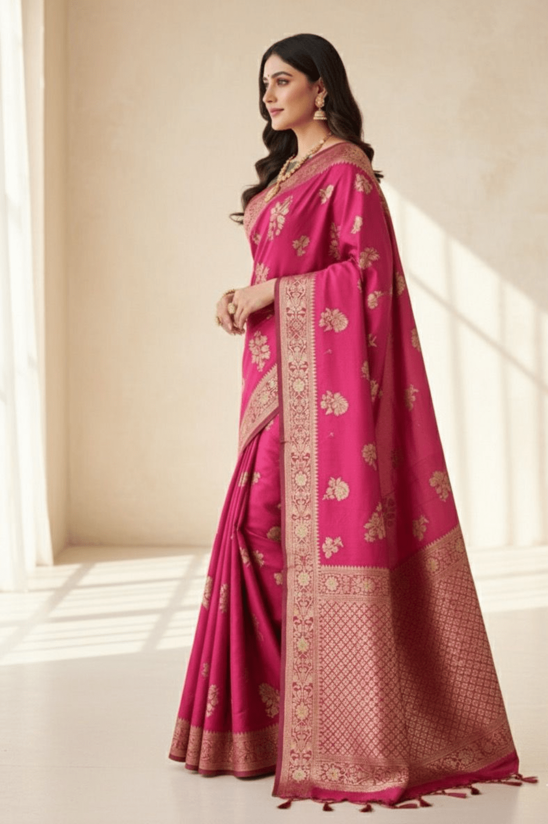 Rani Vaibhav Soft Silk Jacquard Saree - Yooneck