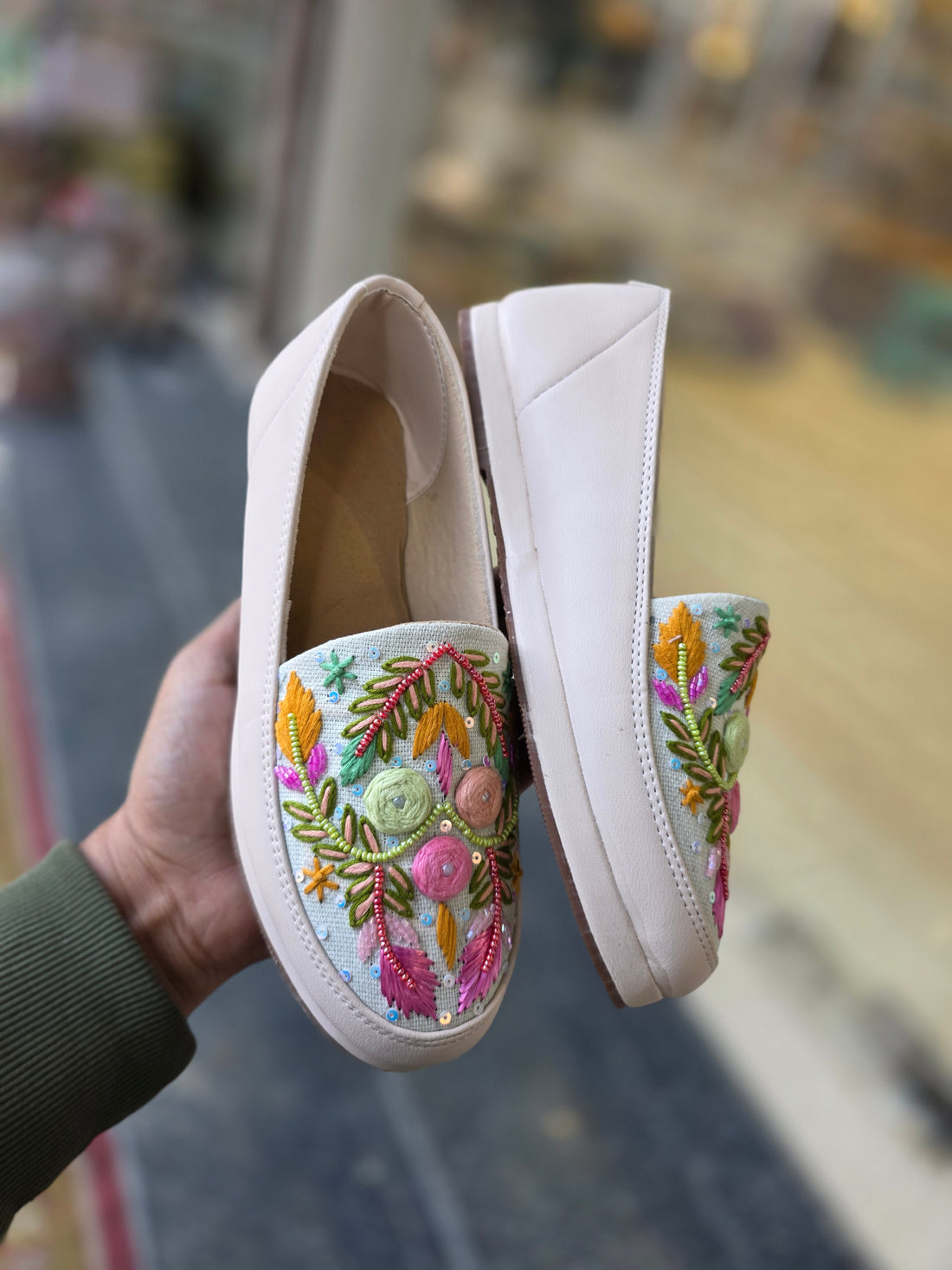 phoolrang embroidered fusion sneakers