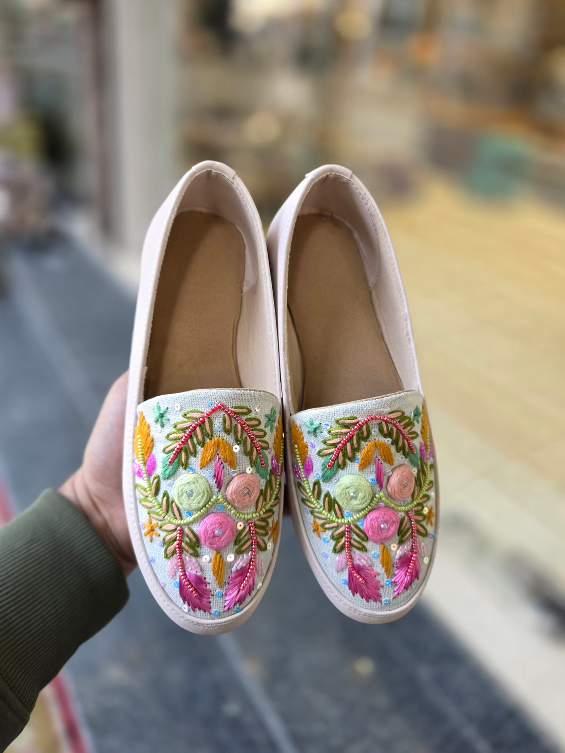 phoolrang embroidered fusion sneakers