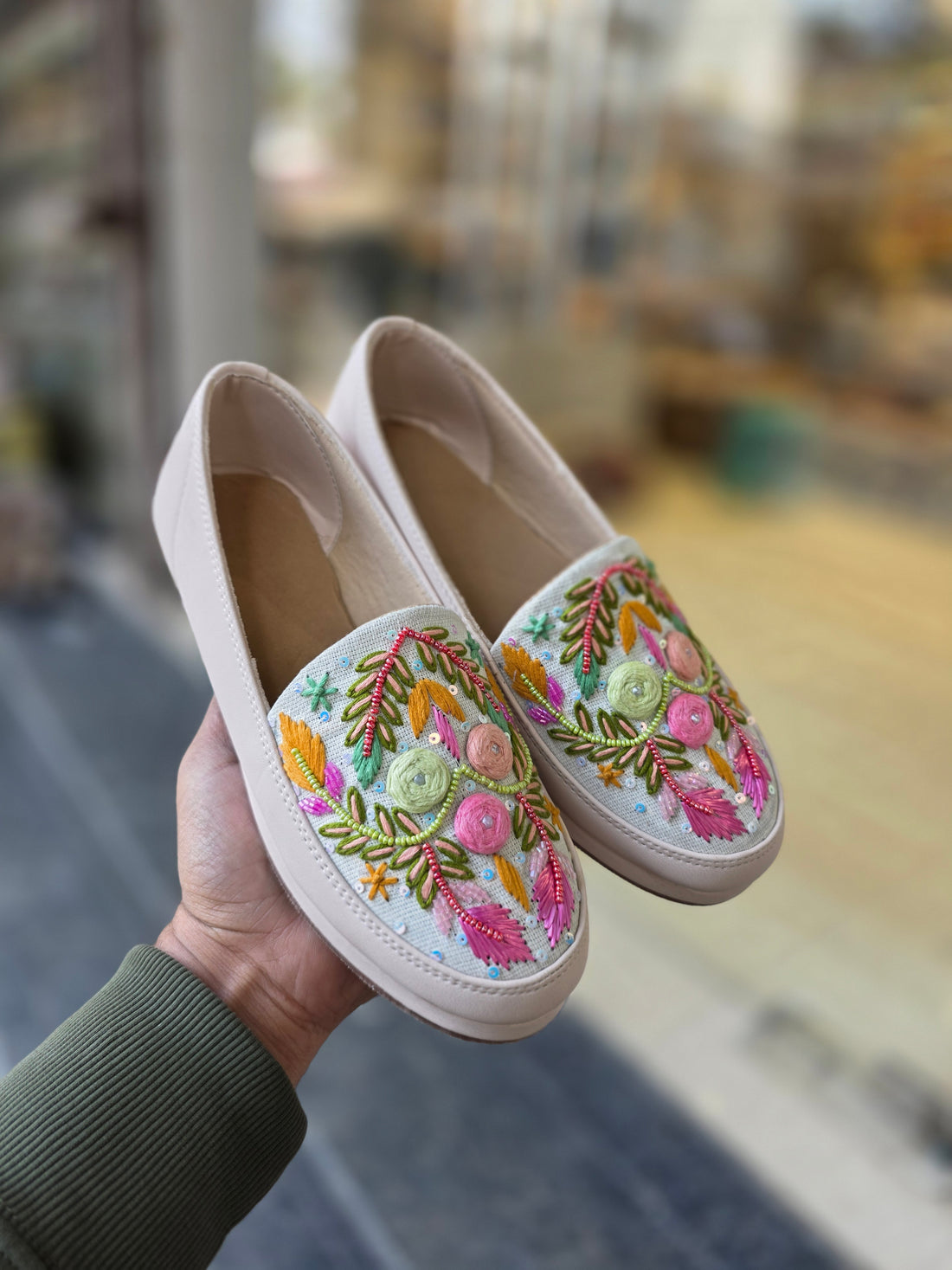 phoolrang embroidered fusion sneakers