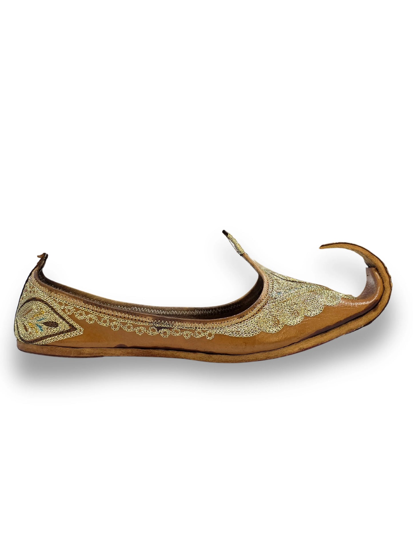 suvarna heritage embroidered leather jutti - yooneck