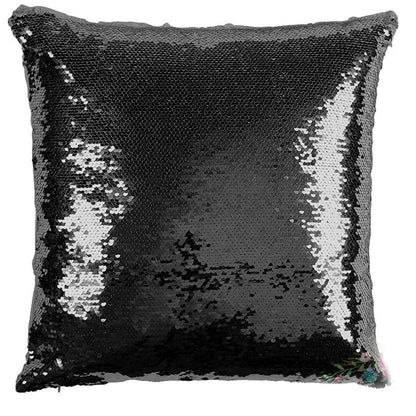 Yooneck Magic Black Sequin Photo Cushion - Yooneck